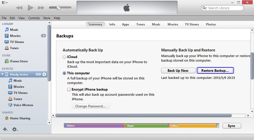2 Solutions to Restore iPhone from iTunes Backup