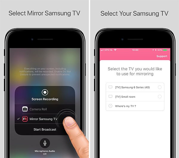 AirPlay Mirror iOS 11 iPhone To Samsung TV Without Apple ...