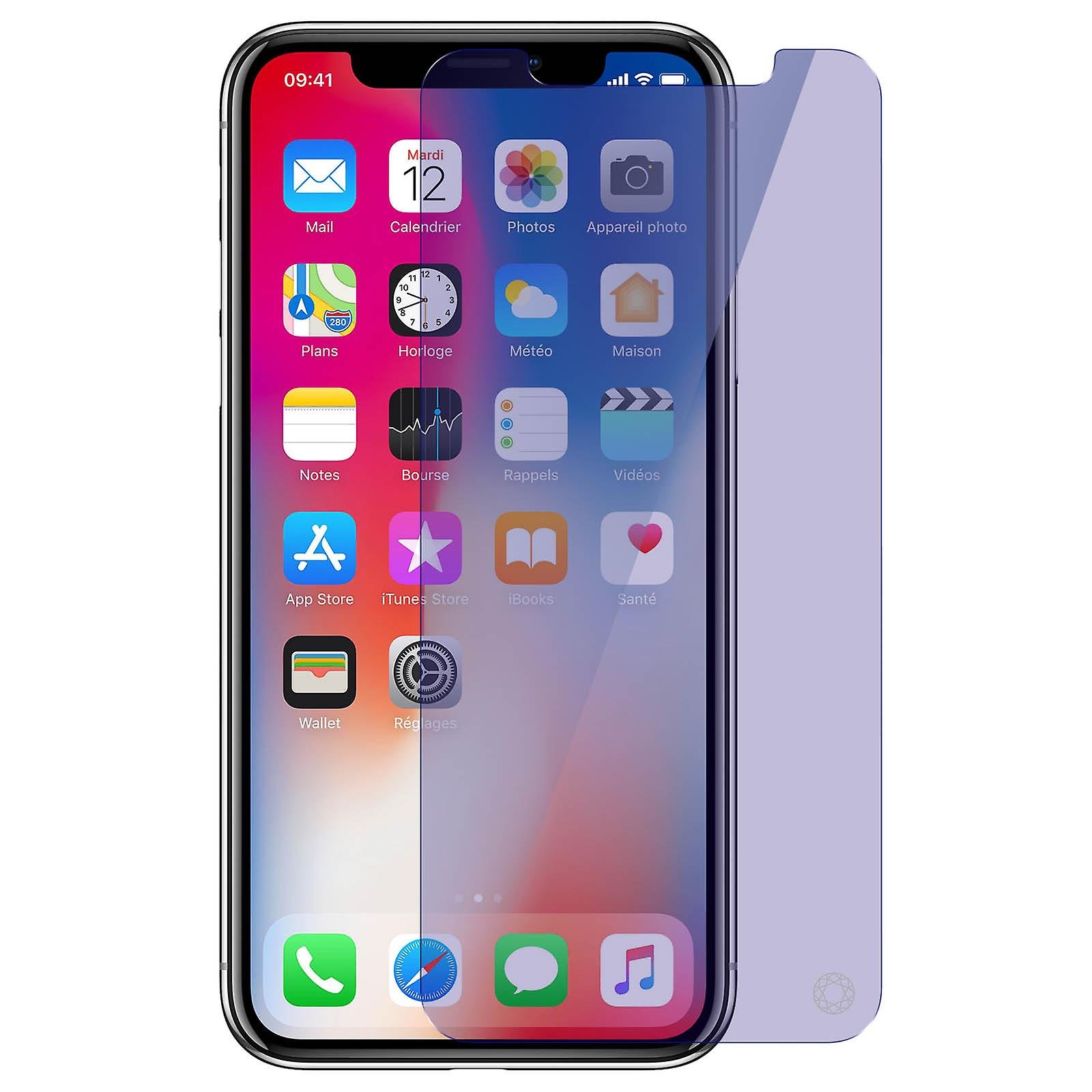 Anti Blue Light Film iPhone X / XS Protection Tempered ...