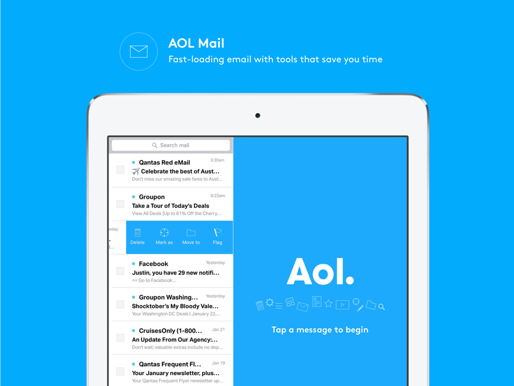 AOL: News Email Weather Video App for iPhone