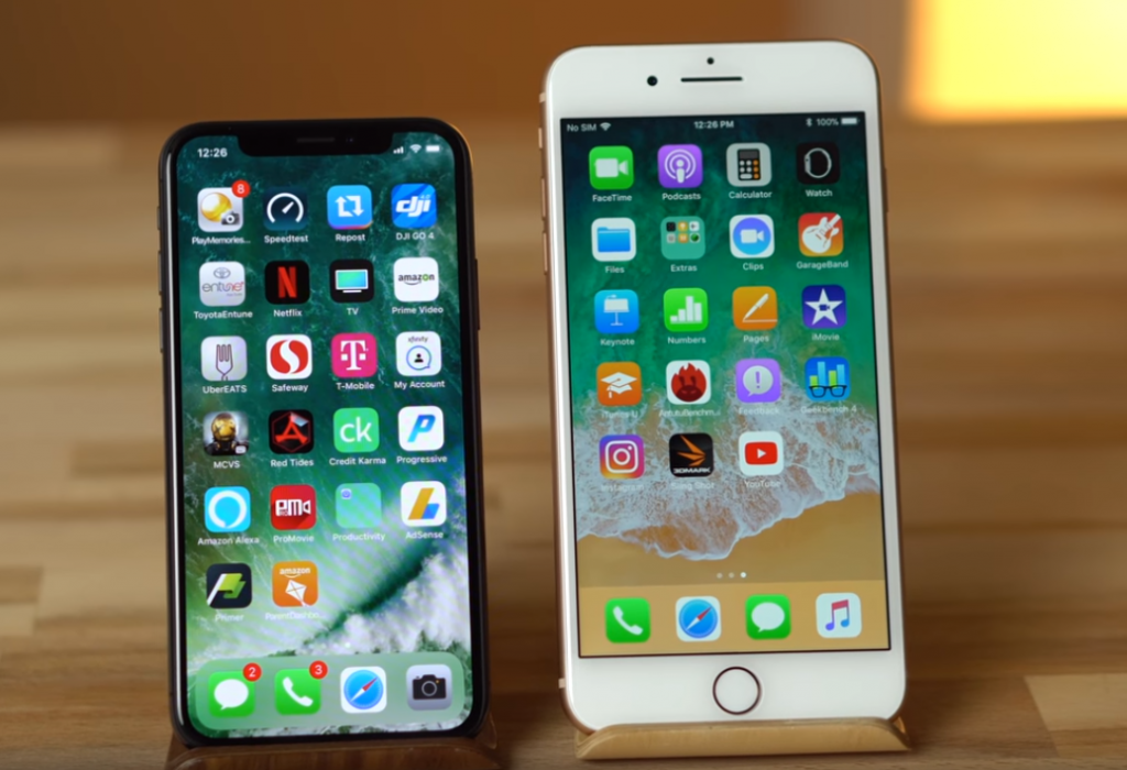 Apple iPhone X vs. Apple iPhone 8 Plus: Der Alltagstest ...