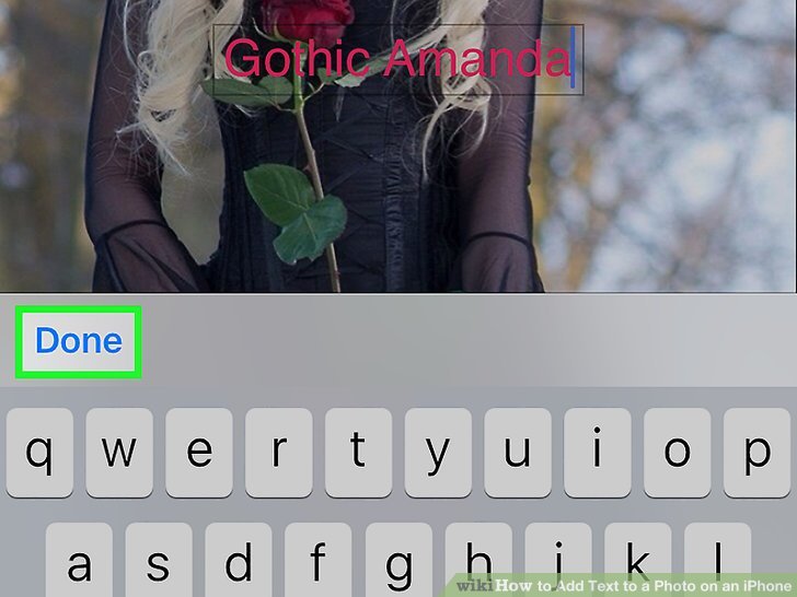 How to Add Text to a Photo on an iPhone (with Pictures ...