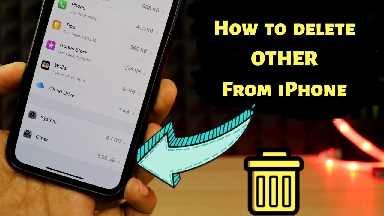 How to delete OTHER from iPhone storage