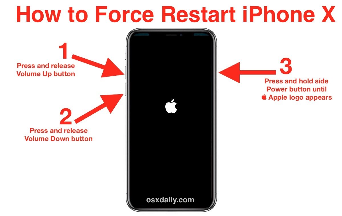 How to Force Restart iPhone X