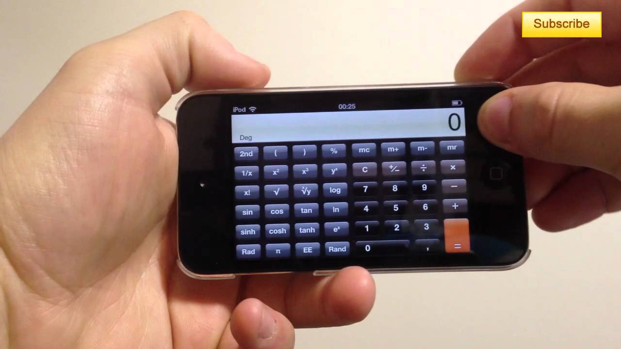 How to Get the Scientific Calculator on the iPhone, iPod ...