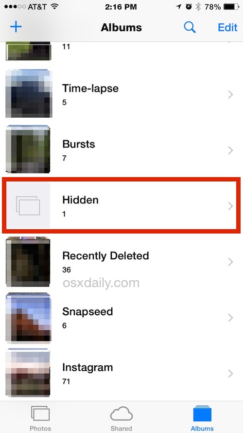 How to Hide Photos on iPhone &  iPad with the Hidden Album