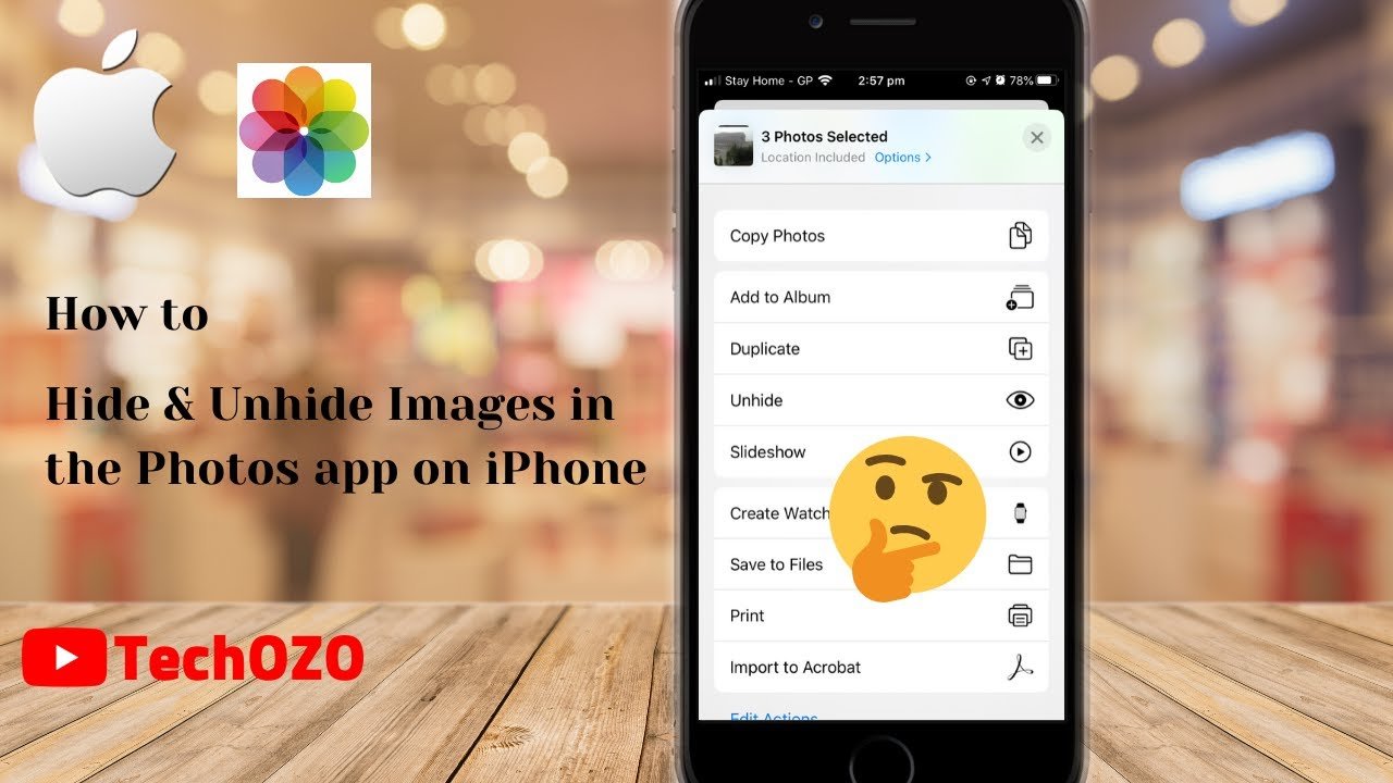 How to Hide &  Unhide Images in the Photos app on iPhone ...