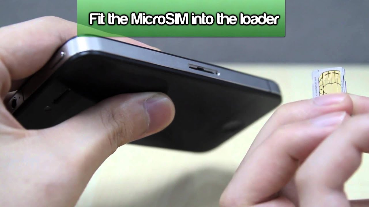 How to Insert a SIM Card into Apple iPhone 4/4S