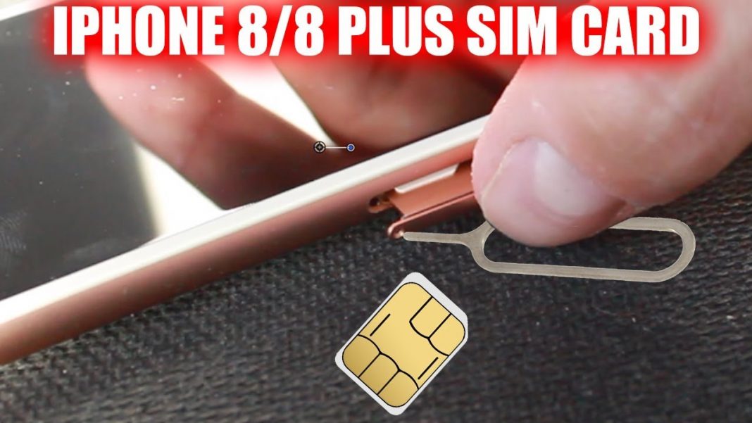 how to insert remove sim card iphone 8 iphone 8 plus