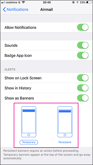 How to Make Banner Notifications Stick on Your iPhoneâs ...