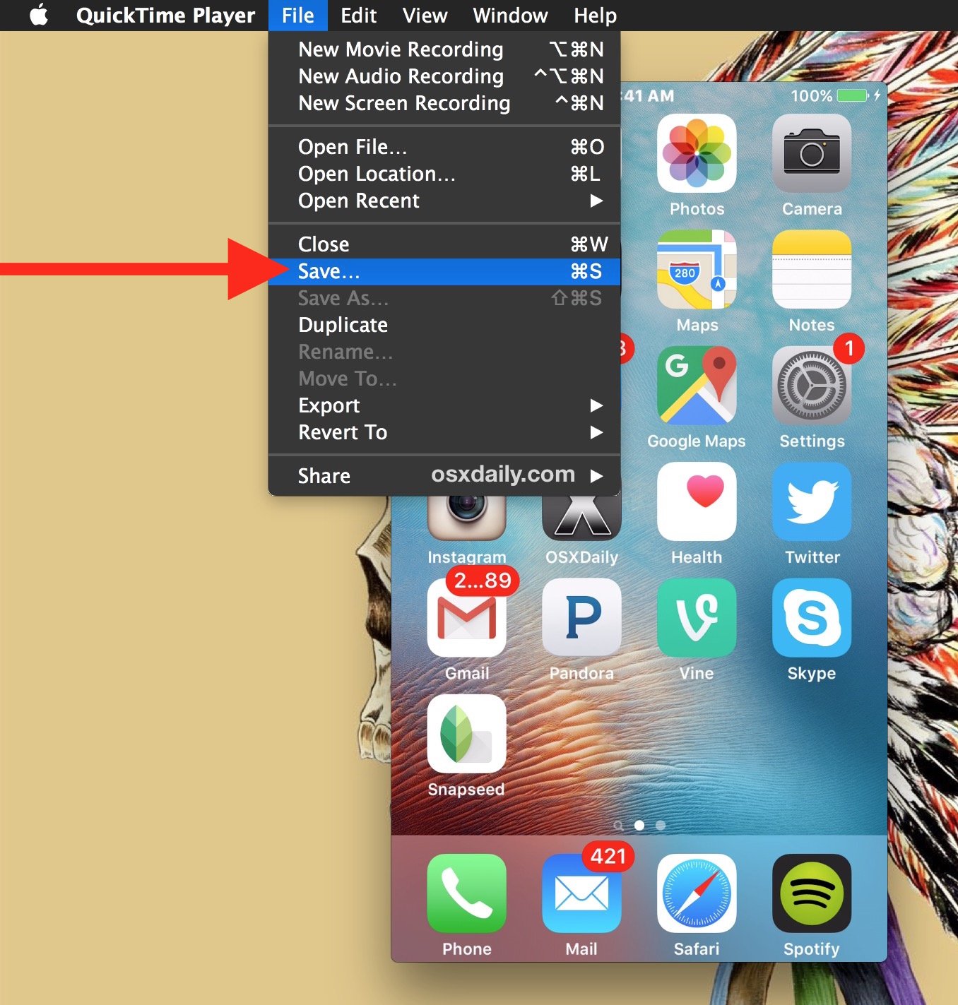 How to Record iPhone Screen with Mac OS X and QuickTime