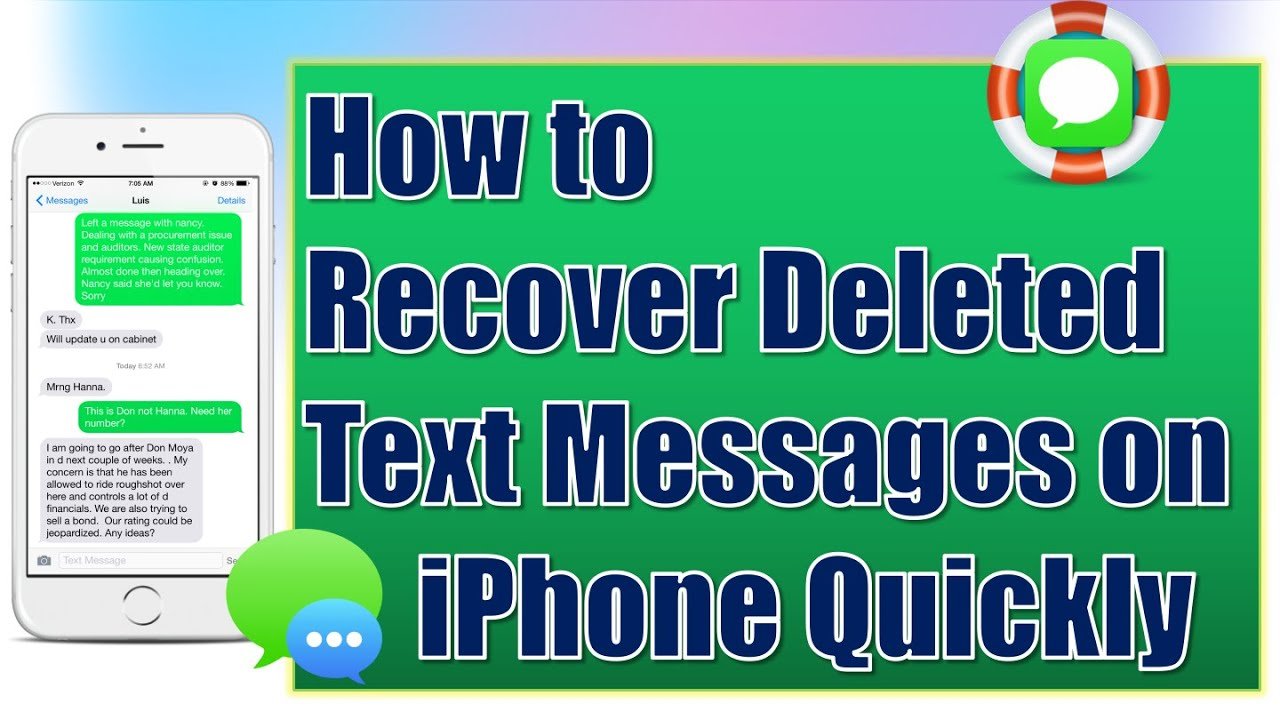 How to Recover Deleted Text Messages from iPhone for Free ...