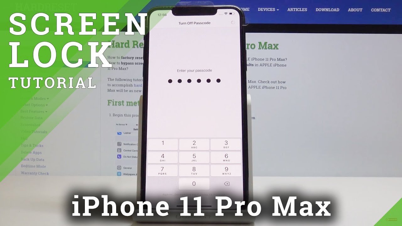 How to Remove / Change Passcode in iPhone 11 Pro Max ...