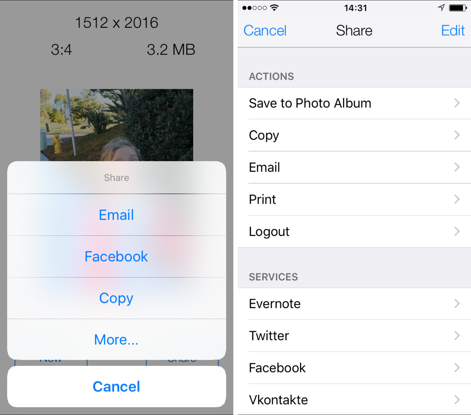 How to resize a picture on iPhone