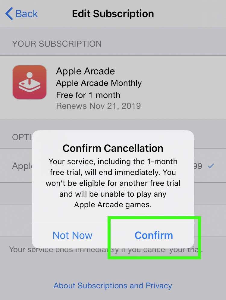 How to unsubscribe from Apple Arcade