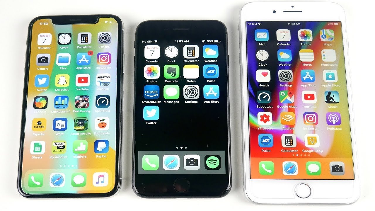 iPhone X vs iPhone 8 Side by Side Comparison