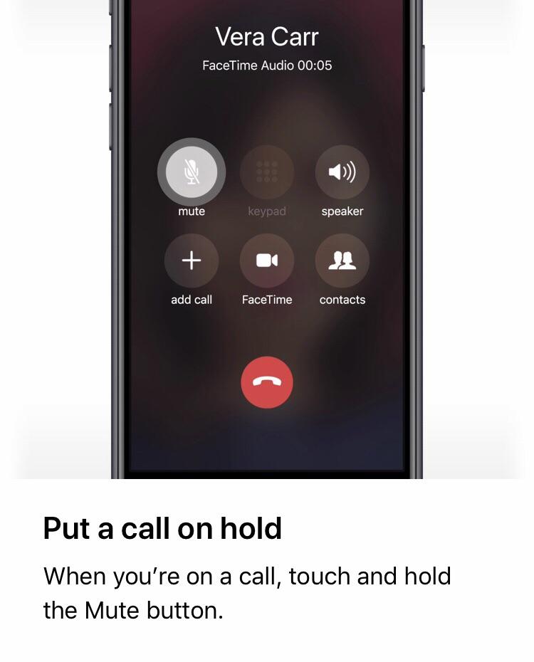 Never knew you can tap and hold mute button in call to put ...