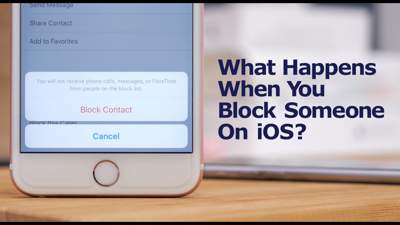 What happens when you block someone on your iPhone?