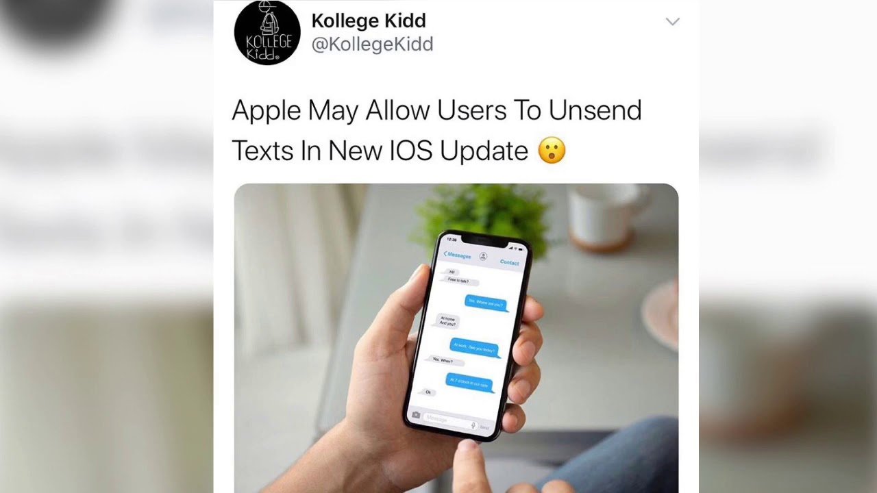 APPLE ALLOWS USERS TO UNSEND TEXT MESSAGES WITH NEW IOS ...