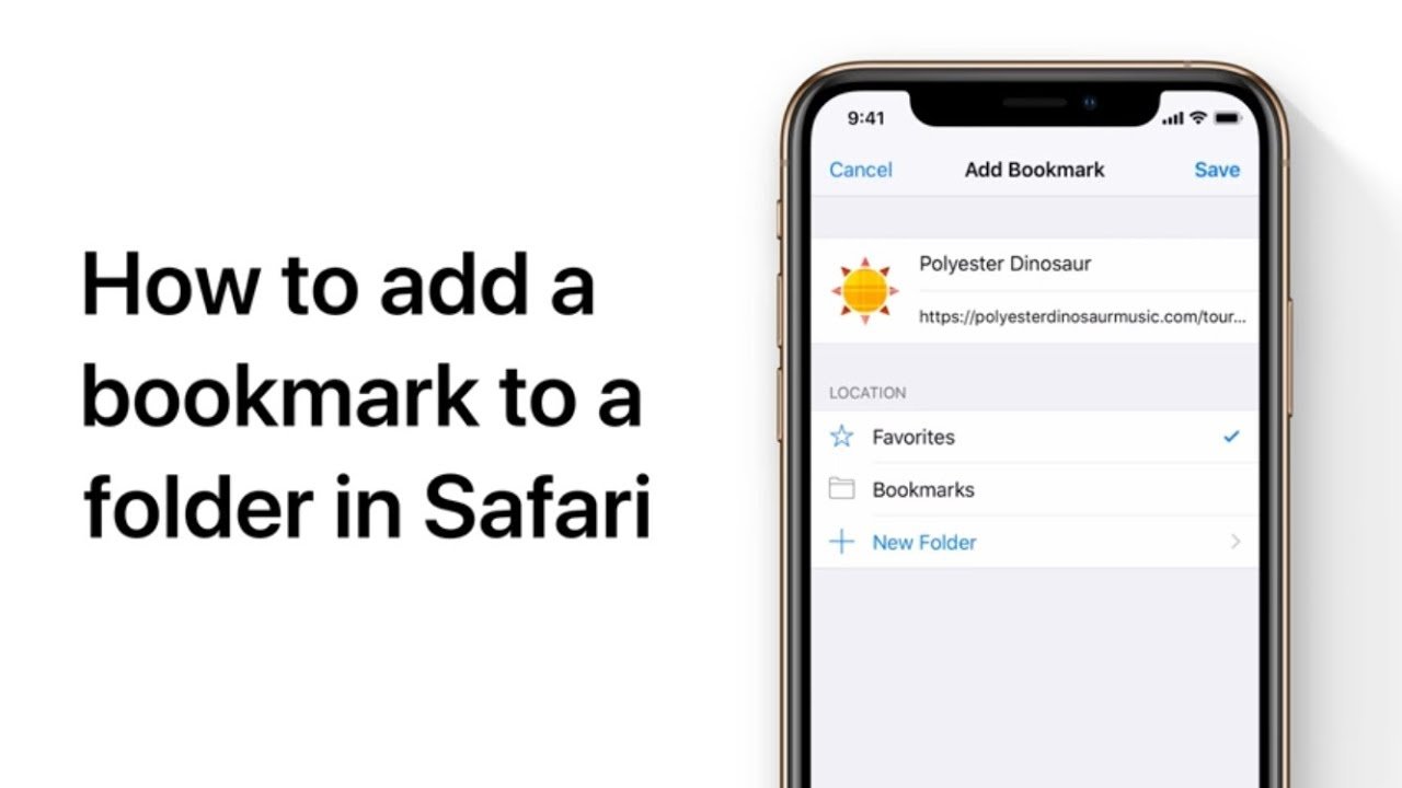 How to add bookmarks to folders in Safari on your iPhone ...