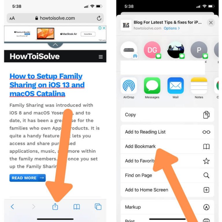 How to Add Safari Bookmarks on any iPhone, iPad, iPod Touch