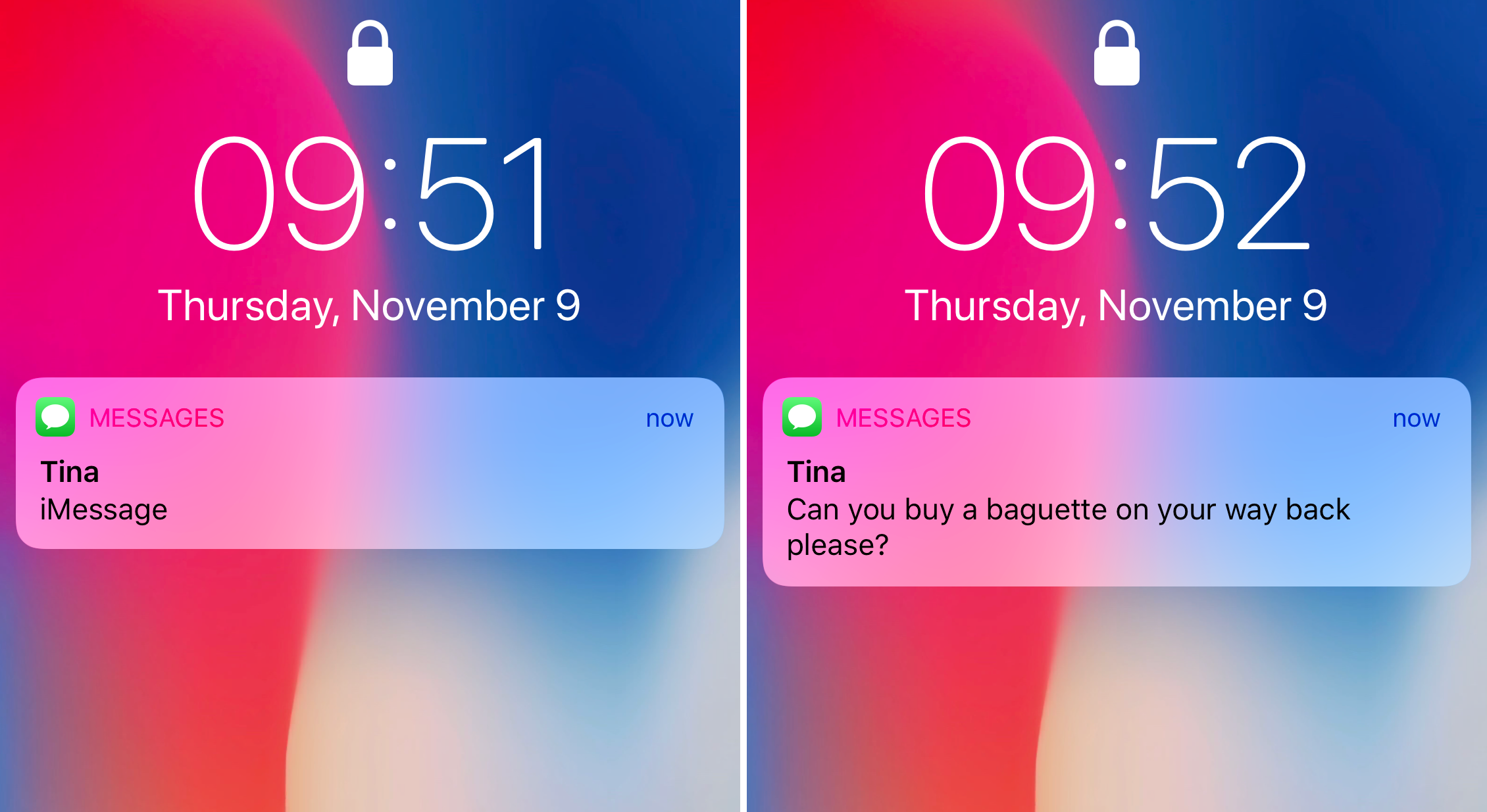 How to always show notification previews on iPhone X Lock ...