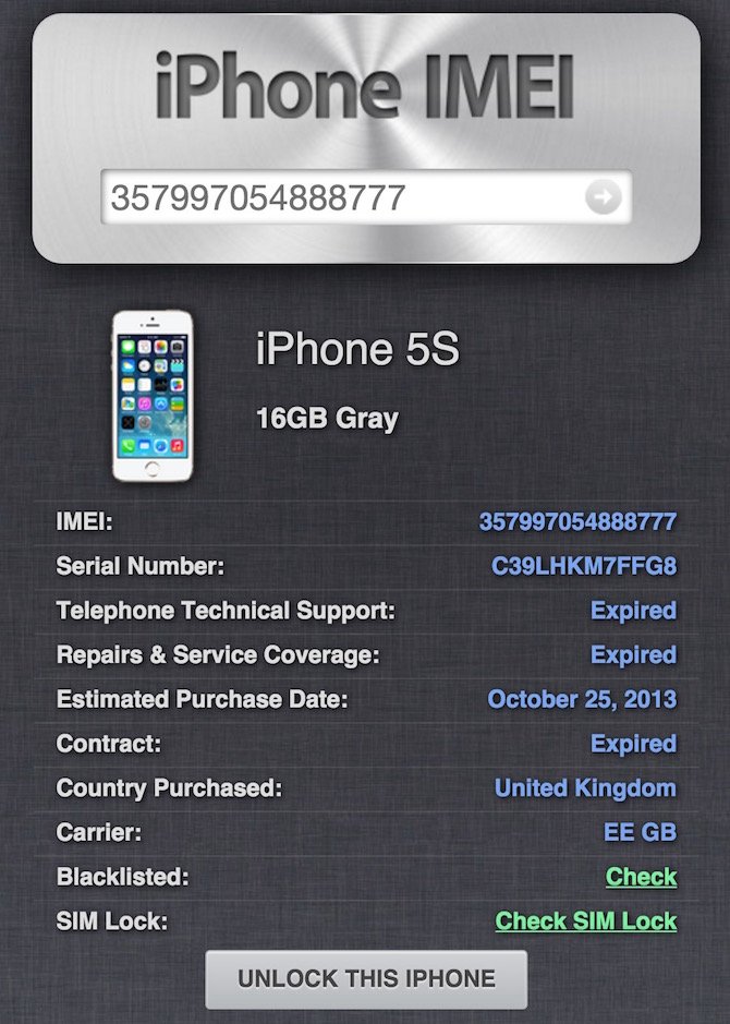How to check IMEI Info and its lock and unlock status