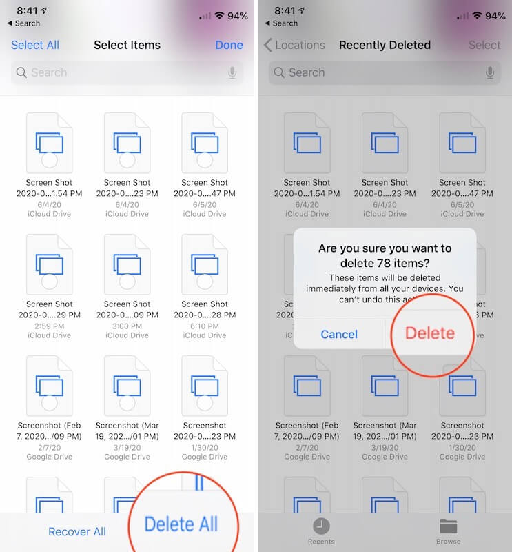 How to Delete Files Permanently From the Files App on ...