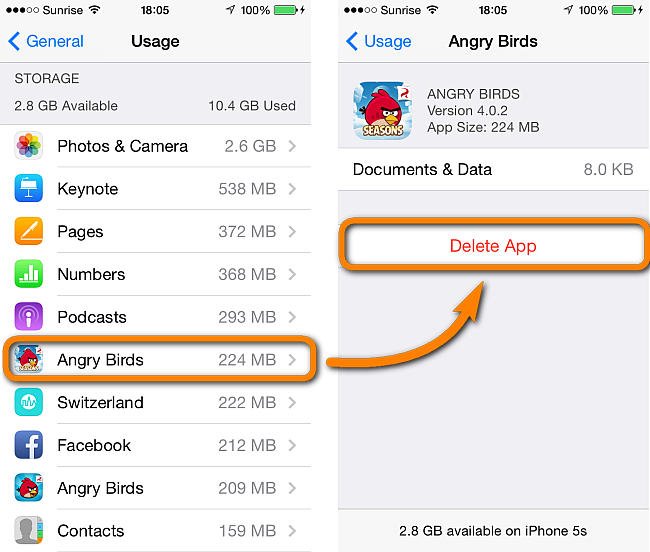 How to delete iPhone apps?