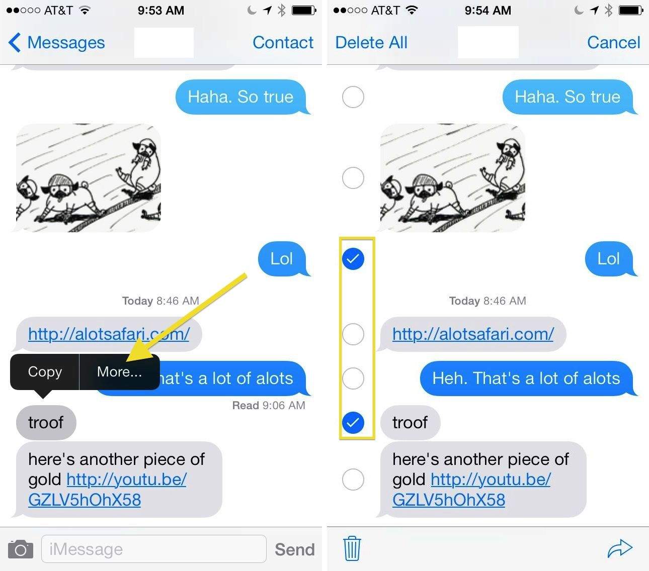 How To Delete Text Messages From Your iPhone In iOS 7 [iOS ...