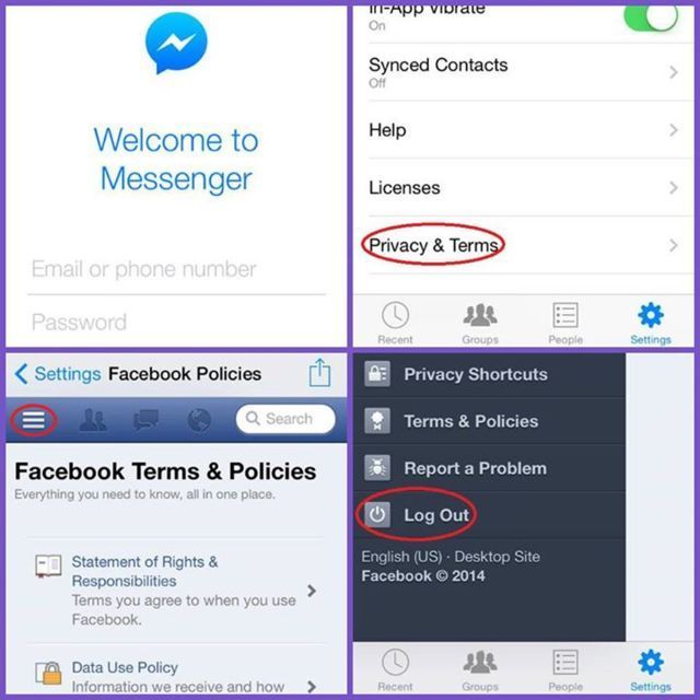 How to Log Out of Facebook Messenger on your iPhone ...