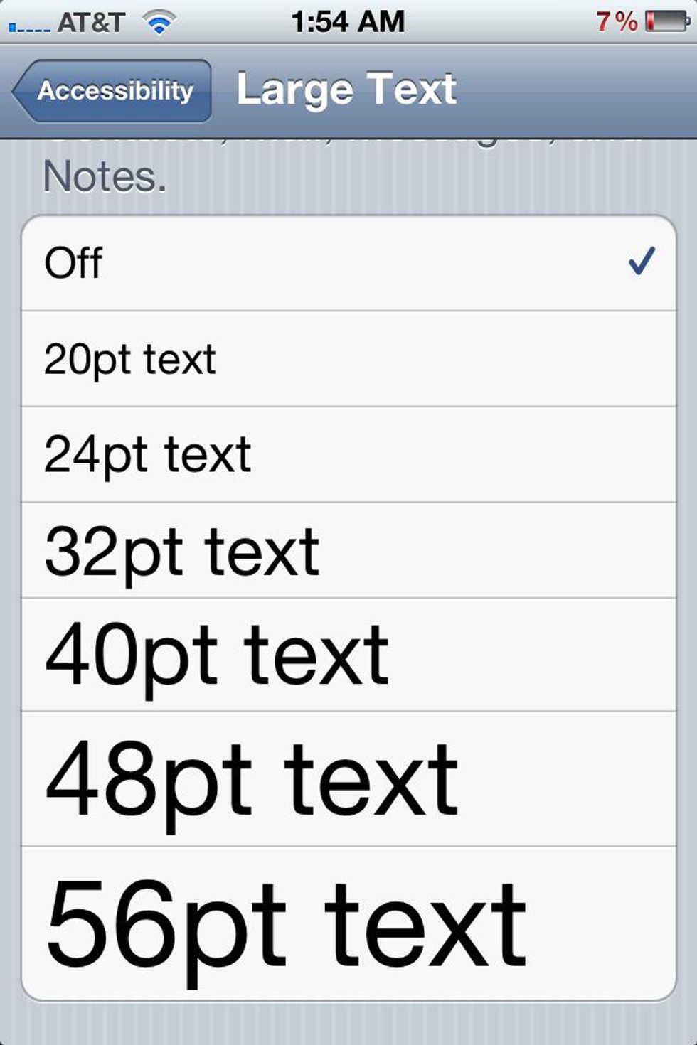 How to make the font bigger on the iphone!