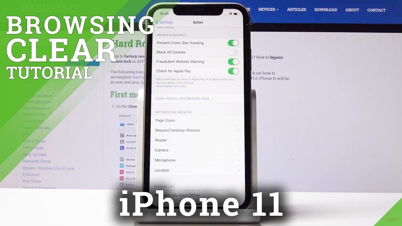 How to Reset Browsing Data in iPhone 11