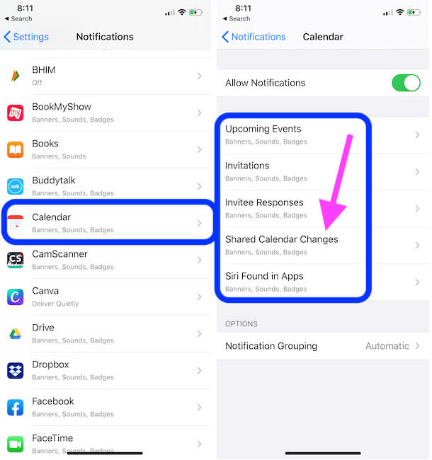 How to Turn Off Calendar Notifications on iPhone, iPad ...