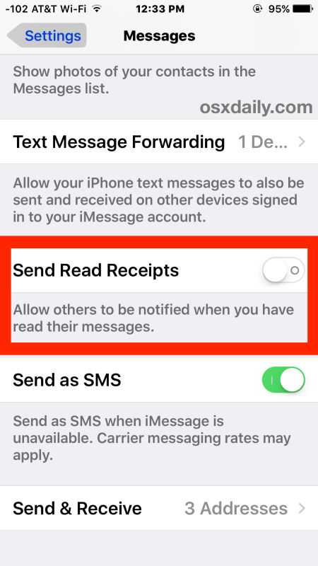 How to Turn Off Read Receipts in iMessage for iOS