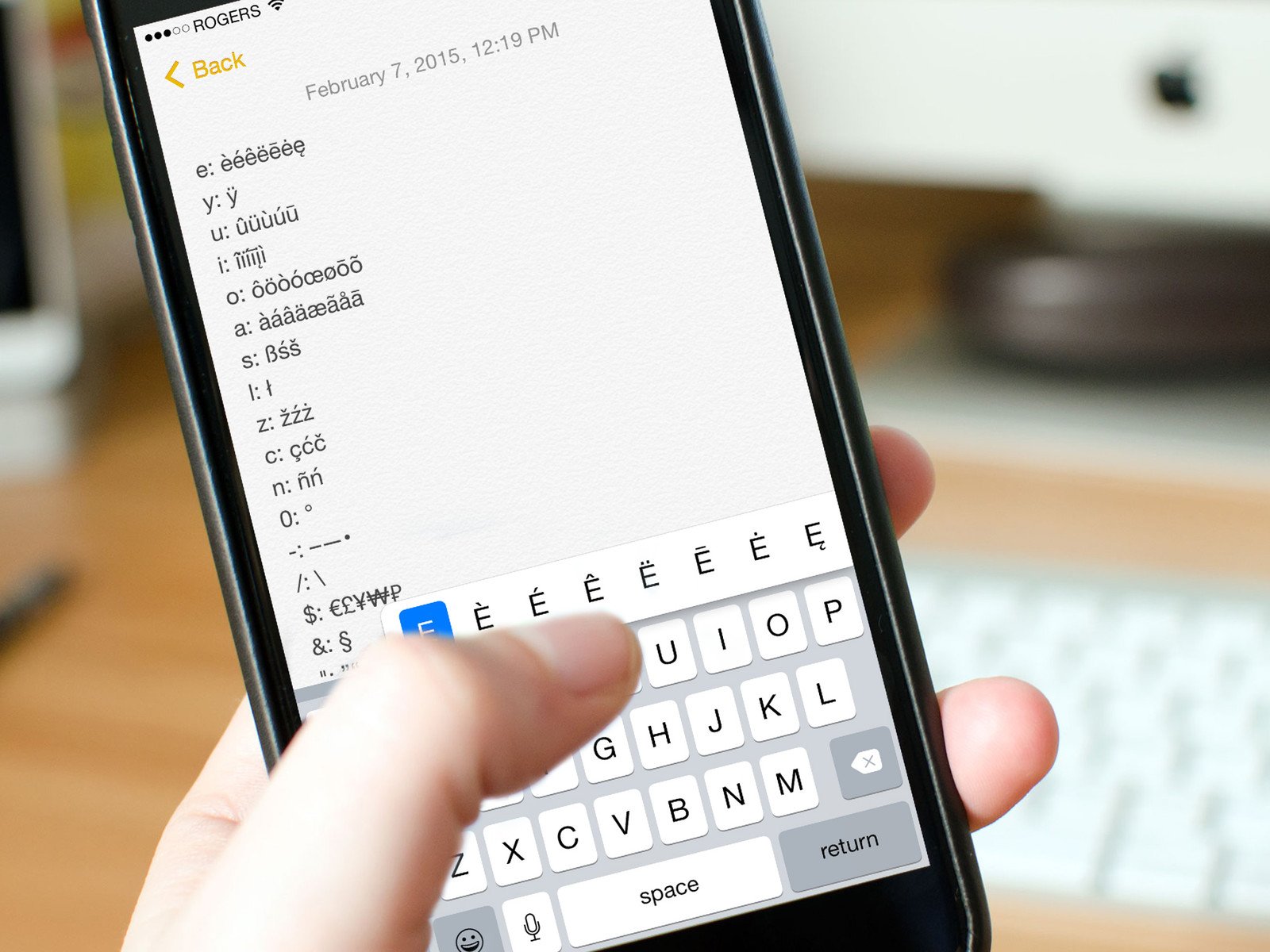 How to type special characters and symbols on your iPhone ...