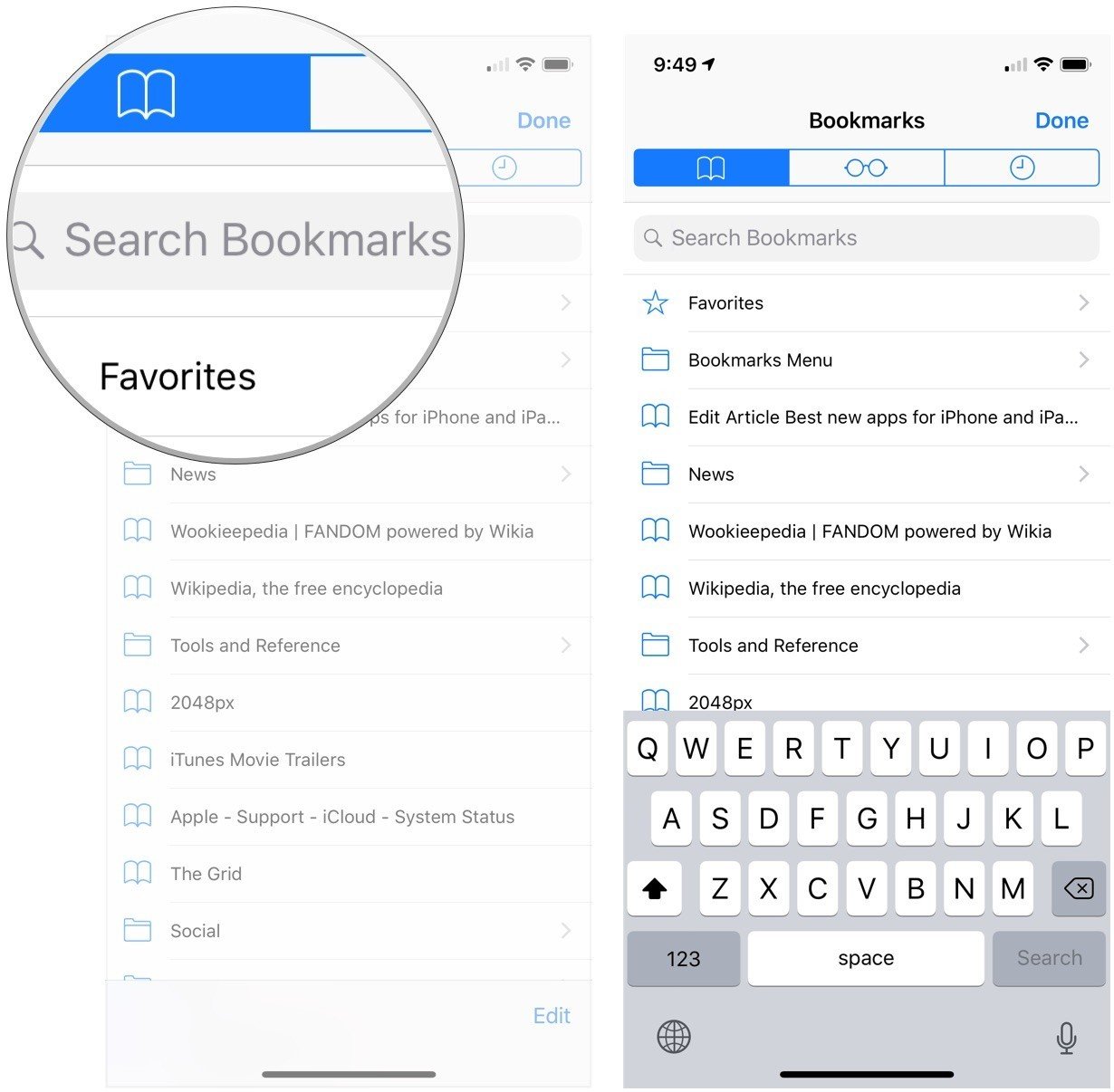 How to use Bookmarks and Reading List in Safari on iPhone ...