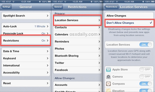 Improve Find My iPhone By Locking Down Location Services