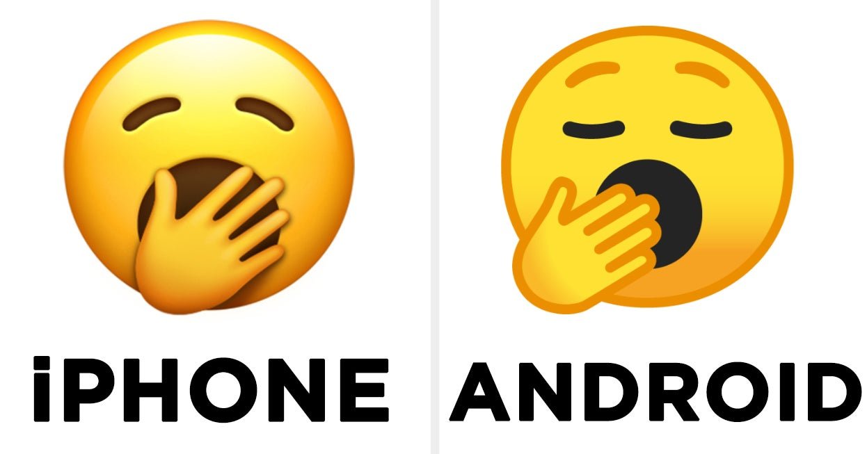 New Emojis On iPhones Vs. Androids 2019