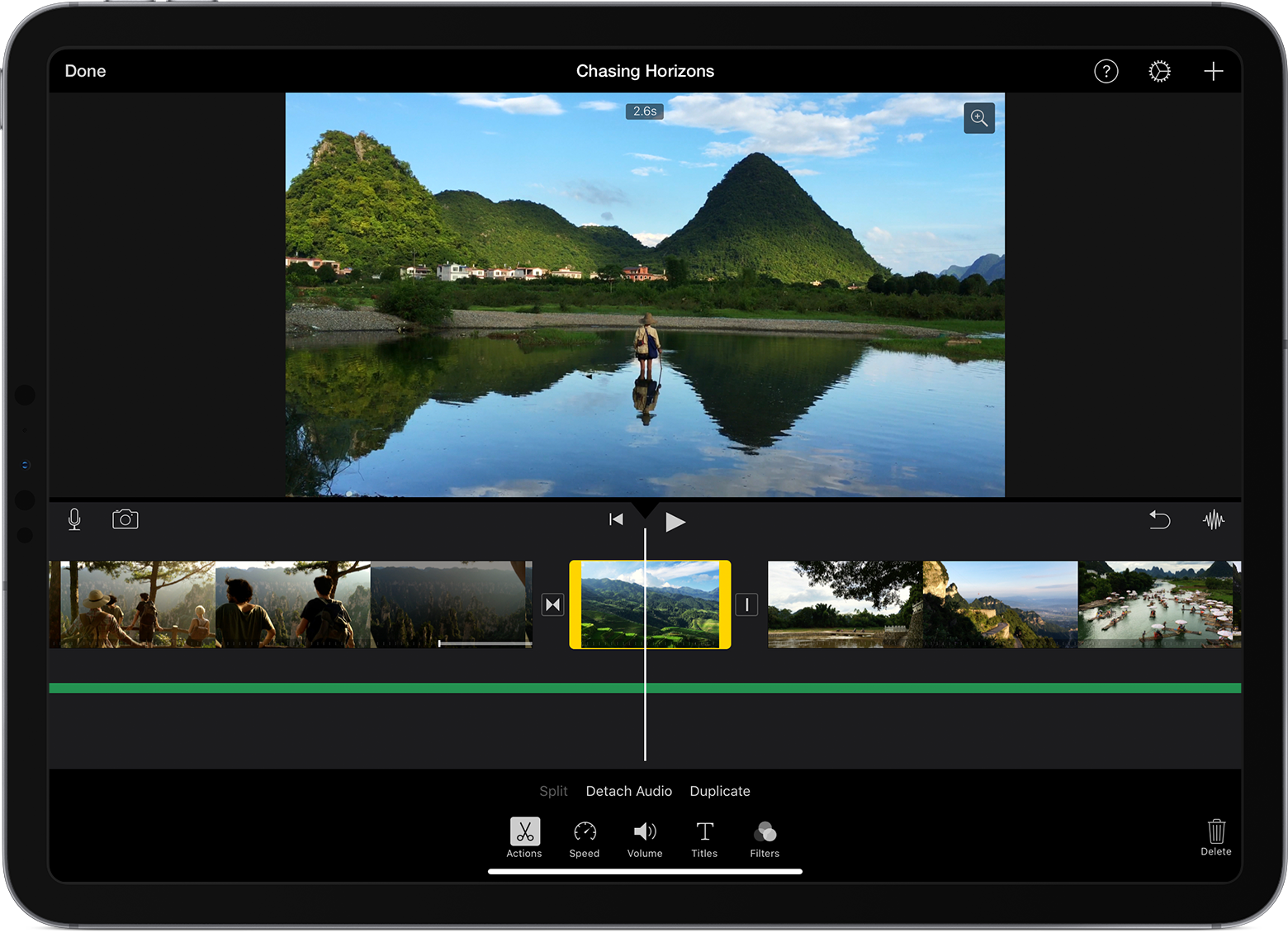 Edit video in iMovie on iPhone, iPad, iPod touch, and Mac ...