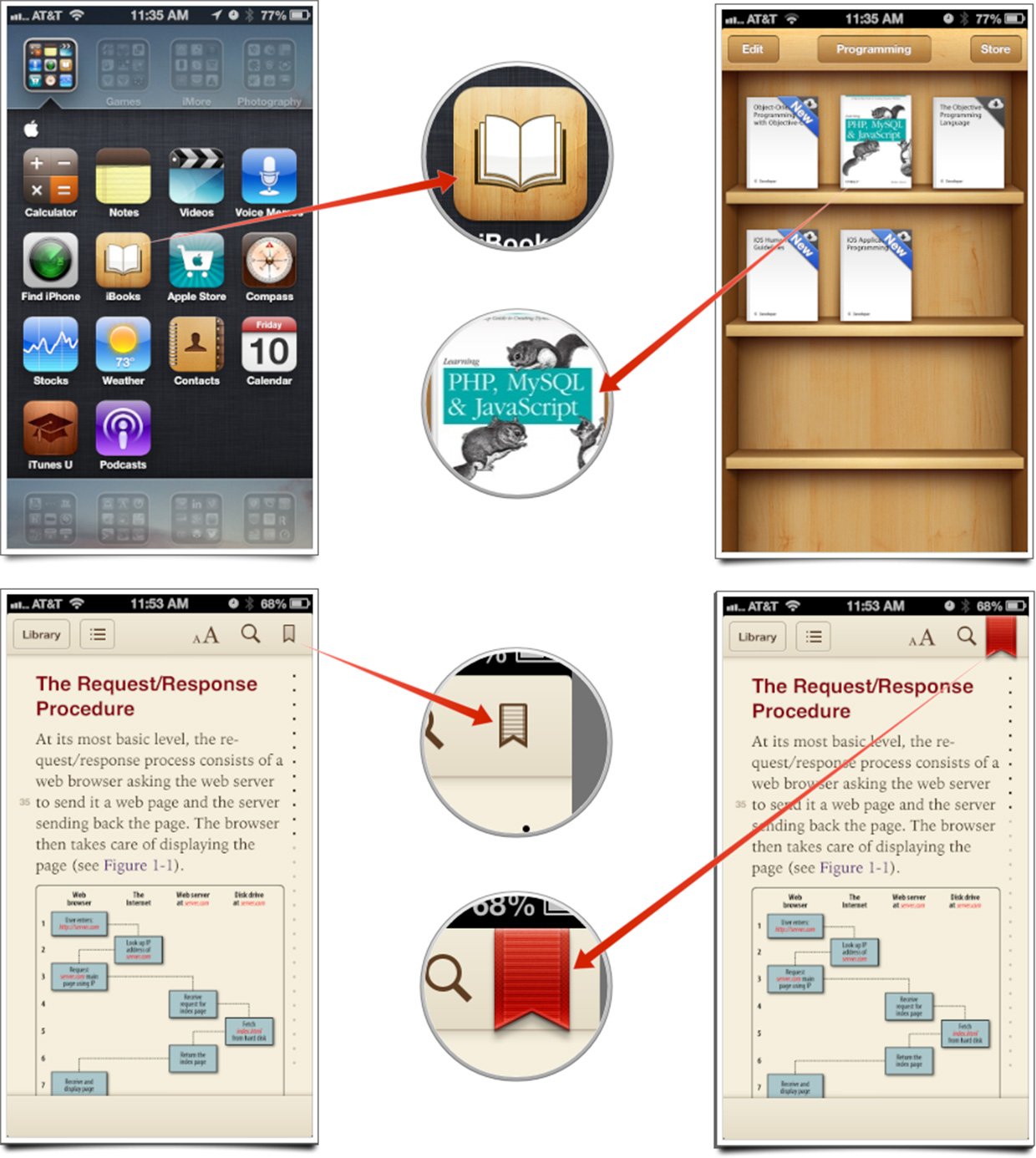 How to create and access bookmarks in iBooks for iPhone ...