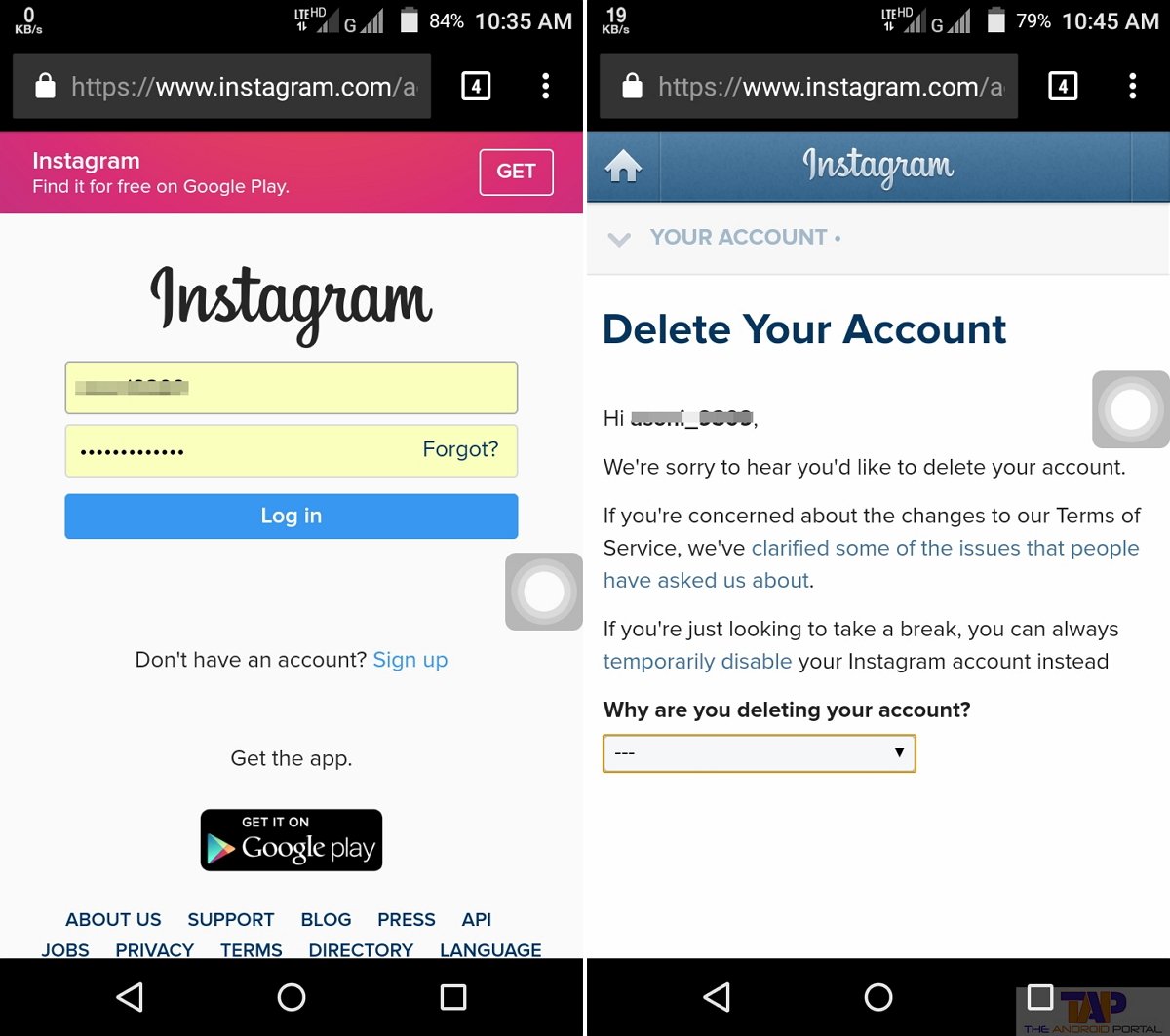 How to delete instagram account on phone? â The Millennial ...