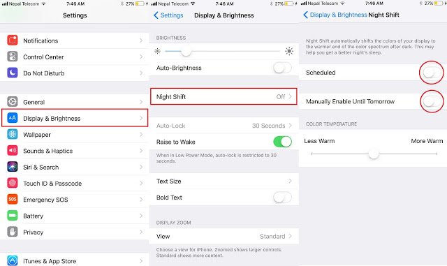 How to Enable Night Shift Mode in iOS 11 on iPhone/iPad ...
