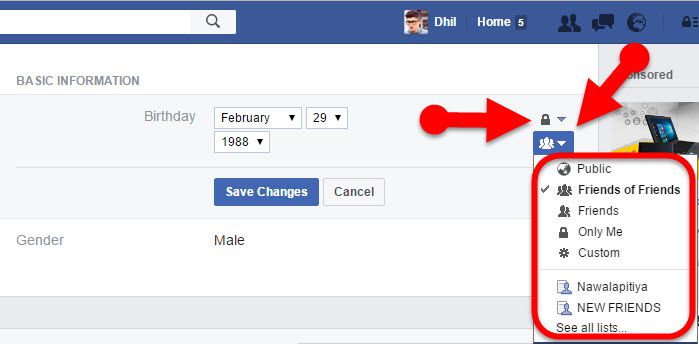 How to Hide Birthday on Facebook using Mobile or PC (2016 ...