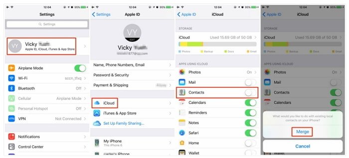 How to Sync Contacts from Your Old iPhone to New iPhone 11 ...