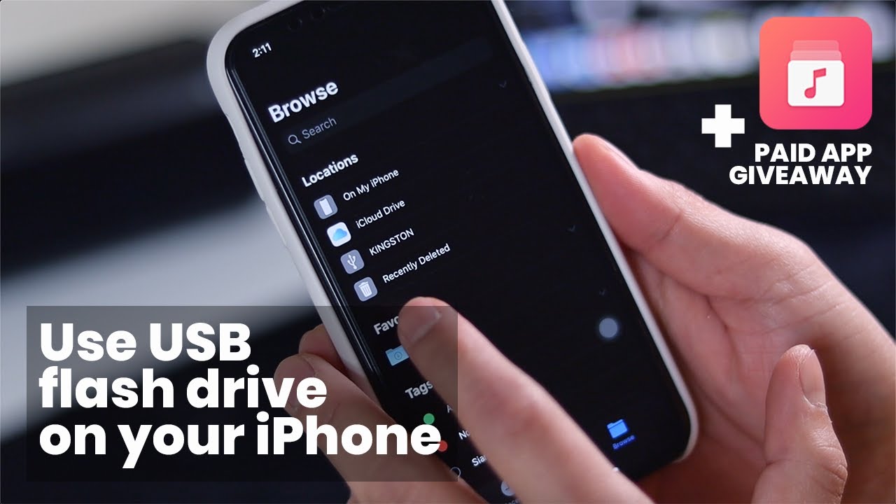 How to use a USB flash drive on iPhone + Paid App GIVEAWAY ...