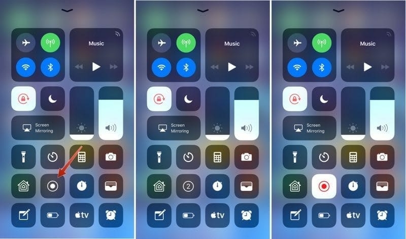 Record Screen on iPhone X and iPhone 8 on iOS 11