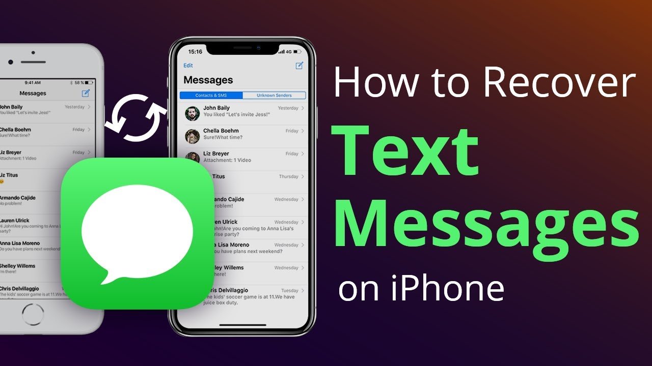 Recover Deleted Text messages from iPhone 8/X/11/12/13