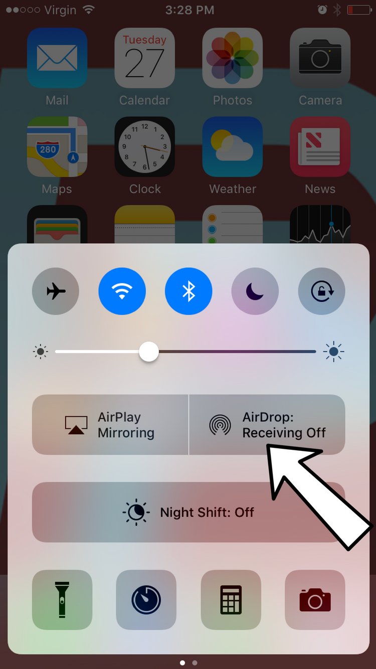 Turn On AirDrop On Your iPhone