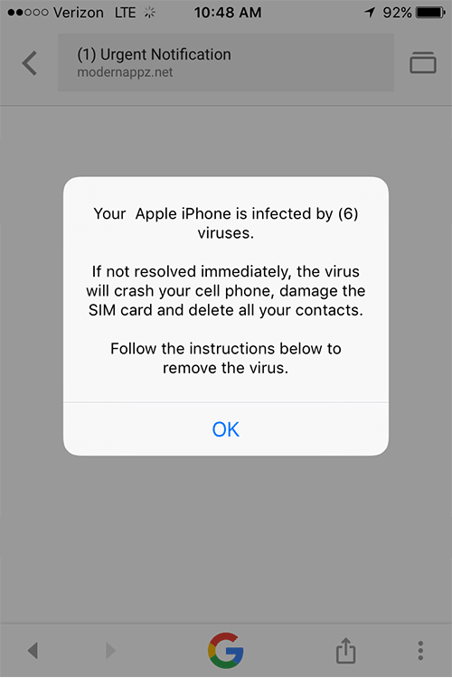 Does Apple Alert You If You Have A Virus